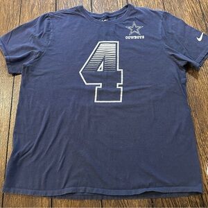 Nike Men's Blue Dallas Cowboys Prescott T-Shirt